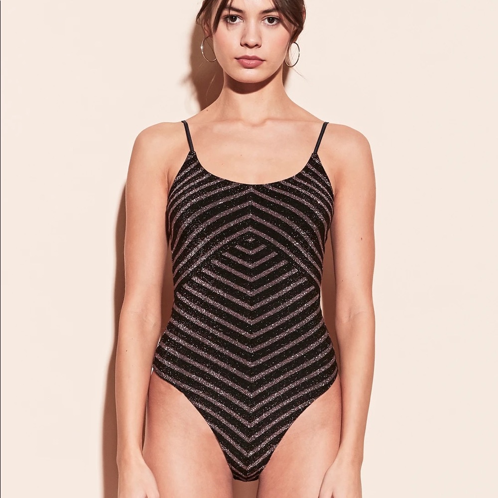 Fleur du Mal Mitered Knit Bodysuit